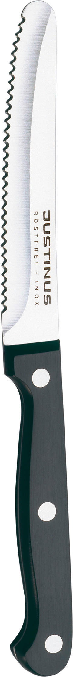 NOŽ ZA ŽEMLJICE 222-800, 11 CM Küchenchef 22 cm - črna, Konvencionalno, kovina/umetna masa (22cm) - Justinus