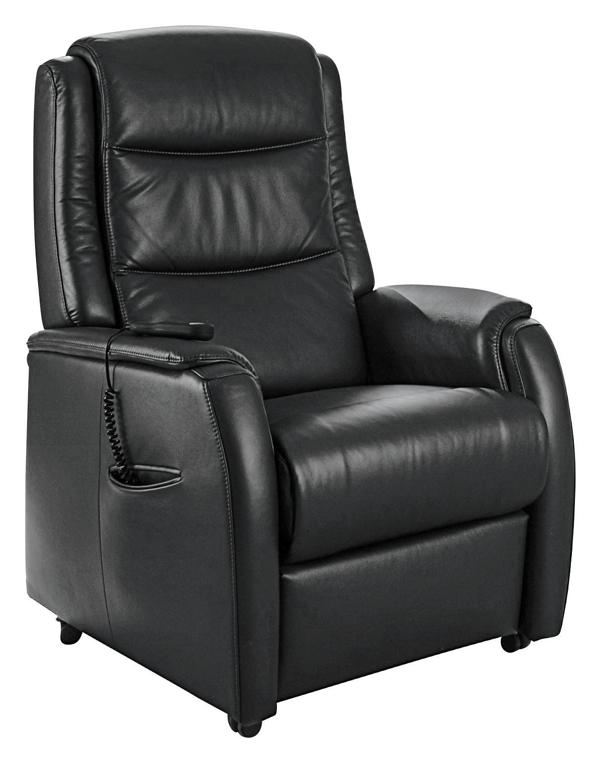 TV-FOTEL - fekete, Konventionell, műanyag/bőr (72/109/82cm) - Valdera