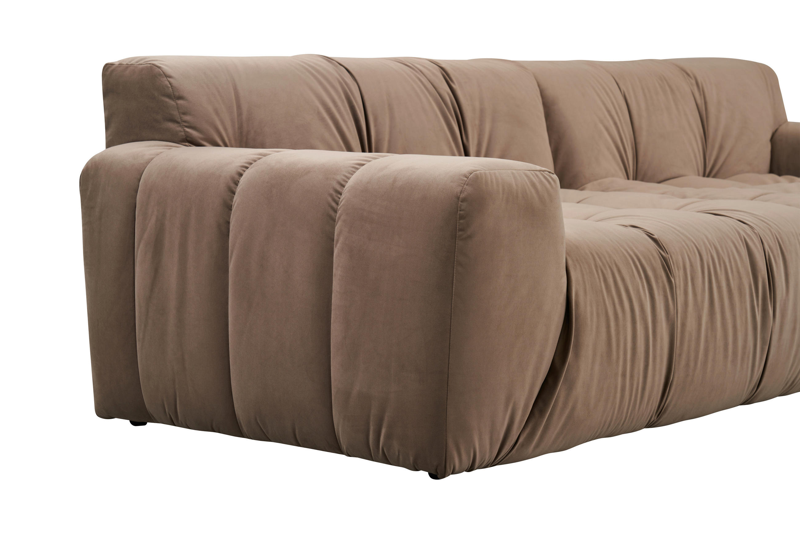 SOFFA i brun  - brun, Design, trä/textil (286/77/116cm) - Novel