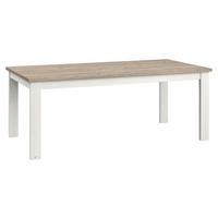 ESSTISCH rechteckig Weiß, Eichefarben  - Eichefarben/Weiß, Design, Holzwerkstoff (200/100/76cm) - SetOne by Musterring