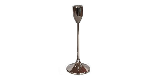 KERZENHALTER - Chromfarben/Nickelfarben, LIFESTYLE, Metall (8/22cm) - Ambia Home