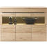 HIGHBOARD Wildeiche massiv geölt Eichefarben - Eichefarben, Design, Glas/Holz (180/134,4/39,4cm) - LINEA NATURA