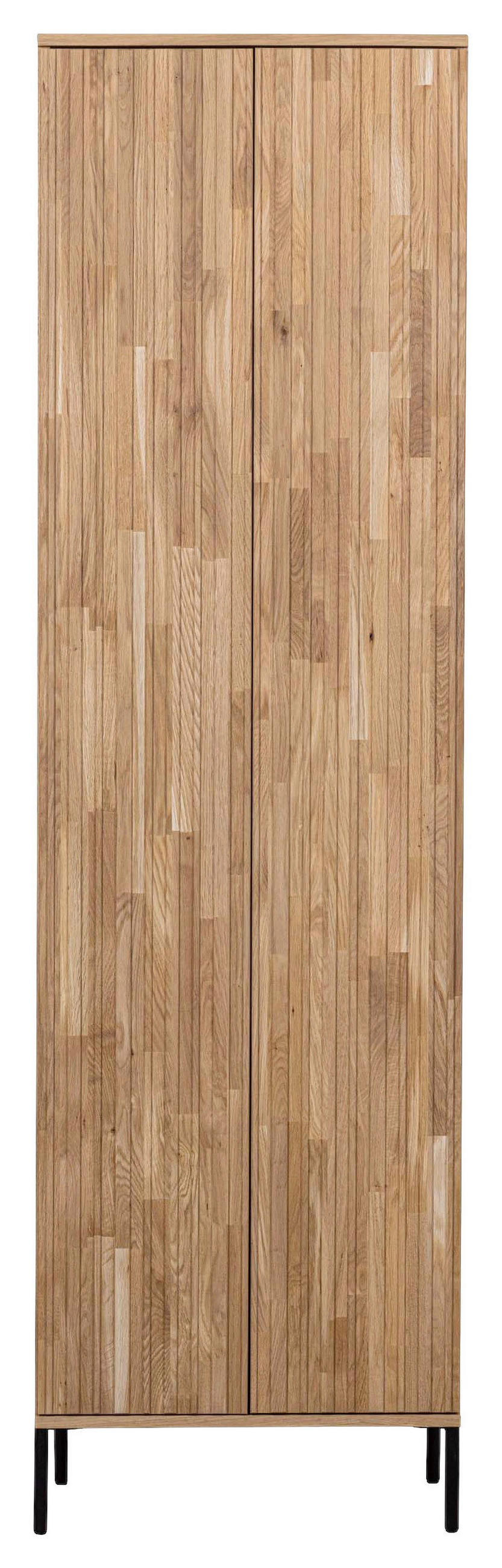 MEHRZWECKSCHRANK 60/210/42 cm  in Eichefarben  - Eichefarben/Schwarz, Design, Holz/Holzwerkstoff (60/210/42cm) - Ambia Home