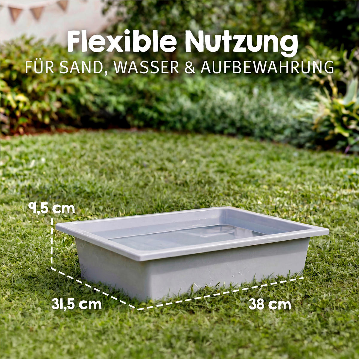 WASSERSPIELTISCH  - Teakfarben, Basics, Holz/Kunststoff (38,5/50/31,8cm) - Roba