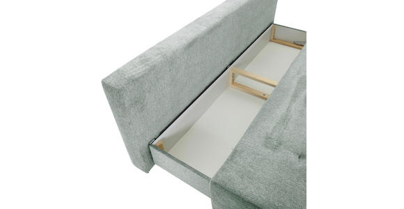 SCHLAFSOFA  in Flachgewebe Hellgrau  - Buchefarben/Hellgrau, KONVENTIONELL, Holz/Textil (204/75/100cm) - Carryhome
