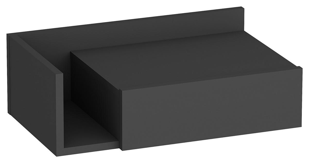 NACHTTISCH 60/21,4/35 cm  in Anthrazit  - Anthrazit, Design, Holzwerkstoff (60/21,4/35cm) - MID.YOU