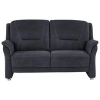 2,5-SITZER in Mikrofaser Dunkelblau  - Beige/Alufarben, Konventionell, Textil/Metall (172/100/89cm) - Beldomo Comfort