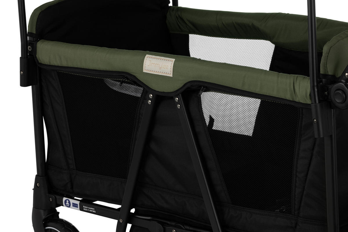 BOLLERWAGEN    - Schwarz/Olivgrün, Basics, Kunststoff/Textil (112/58/108cm) - Jimmylee
