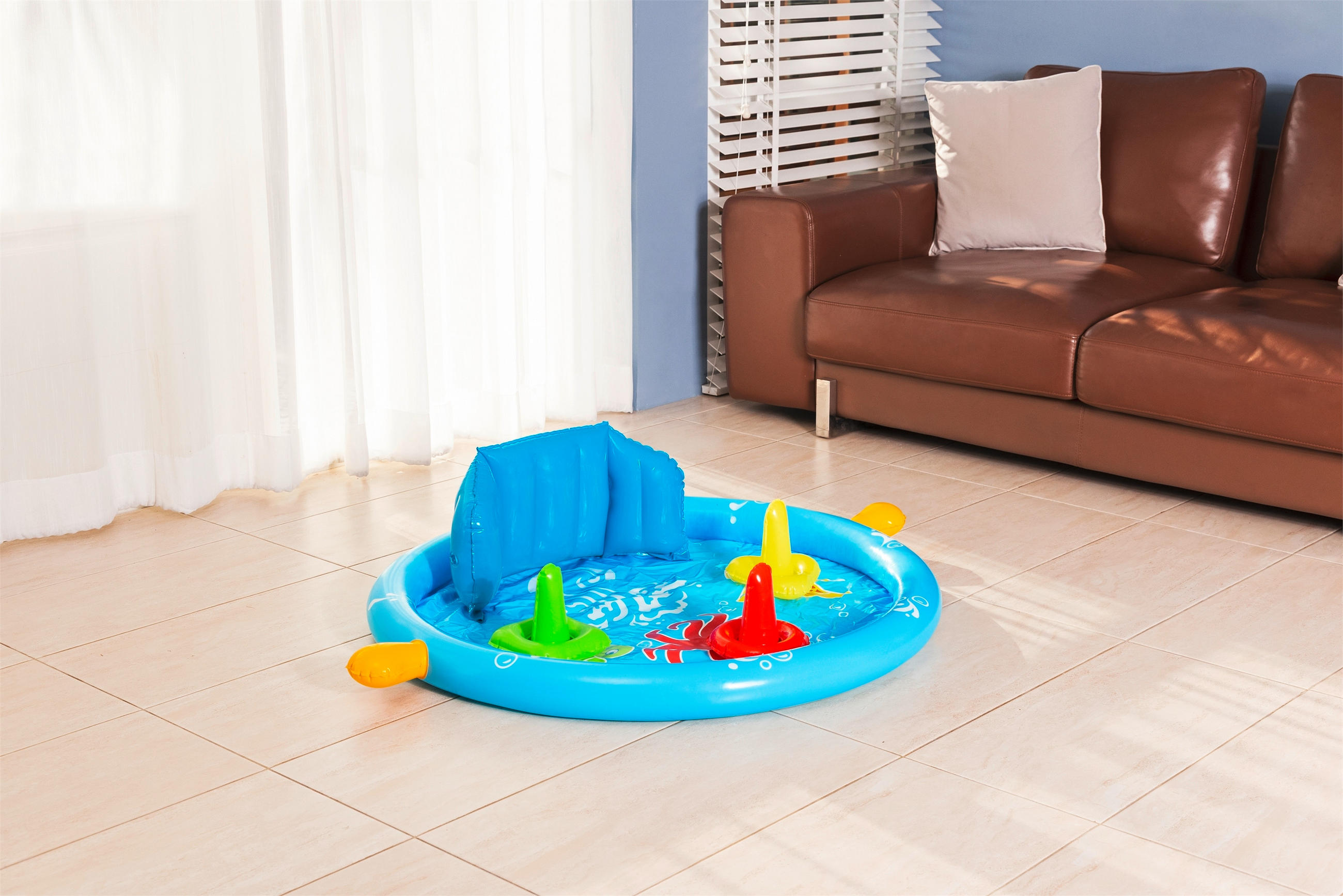 DETSKÝ NAFUKOVACÍ BAZÉN 112/89/76 cm - viacfarebná, Basics, plast (112/89/76cm) - Bestway