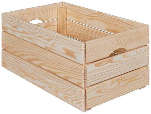 DEKOKISTE - Naturfarben/Kieferfarben, Design, Holz (65/24/32cm) - Livetastic