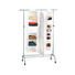 KLEIDERWAGEN Alufarben - Alufarben, Design, Kunststoff/Metall (100/116/186/40cm) - CARRYHOME