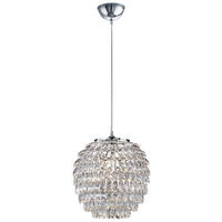 HÄNGELEUCHTE 35/160 cm    - Chromfarben, Design, Metall (35/160cm) - P & B