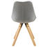 STUHL Webstoff Kautschukholz massiv Grau - Eichefarben/Grau, Design, Holz/Kunststoff (48/82/56cm) - Carryhome