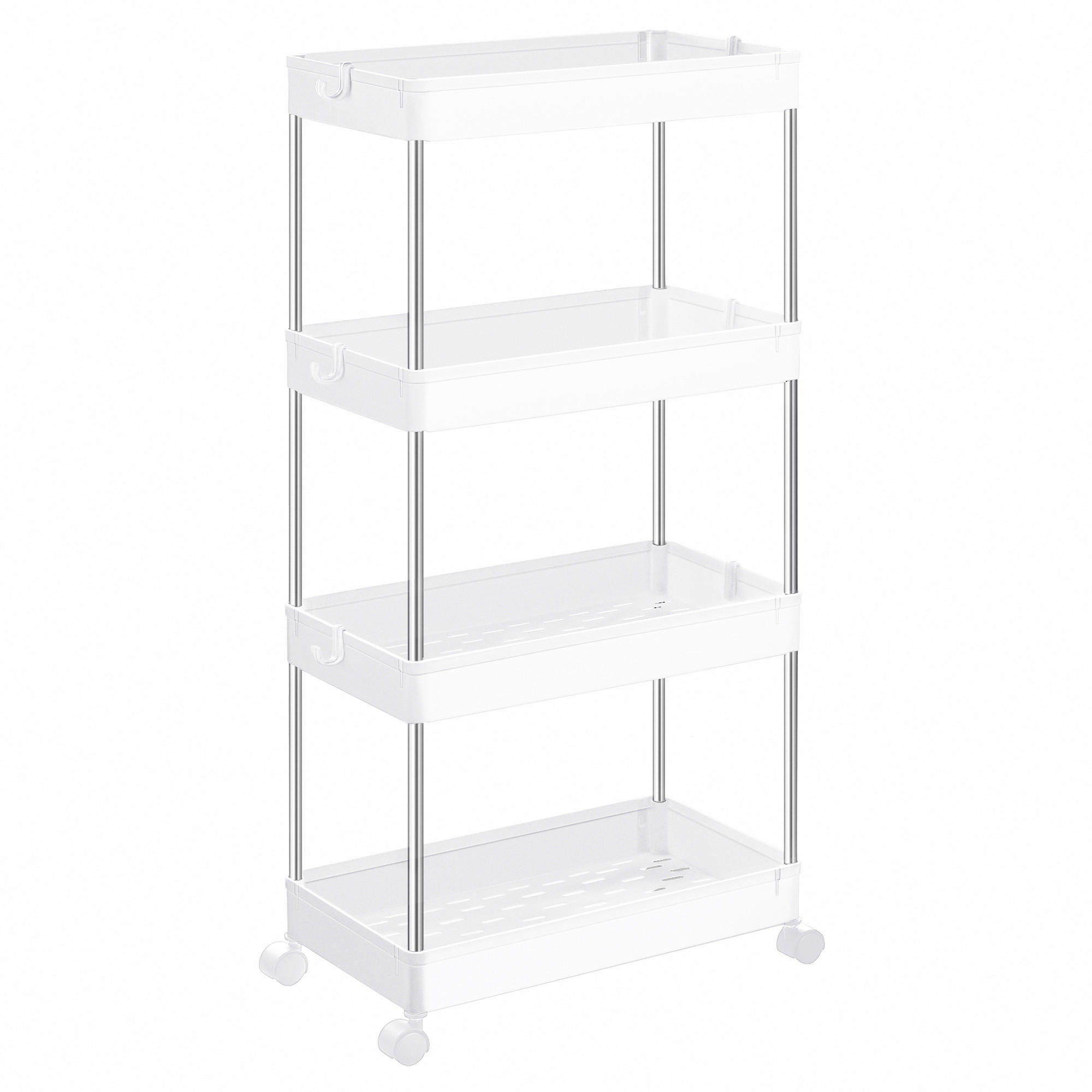 SERVIERWAGEN in Weiß  - Weiß, Basics, Kunststoff/Metall (42/86/23,6cm)