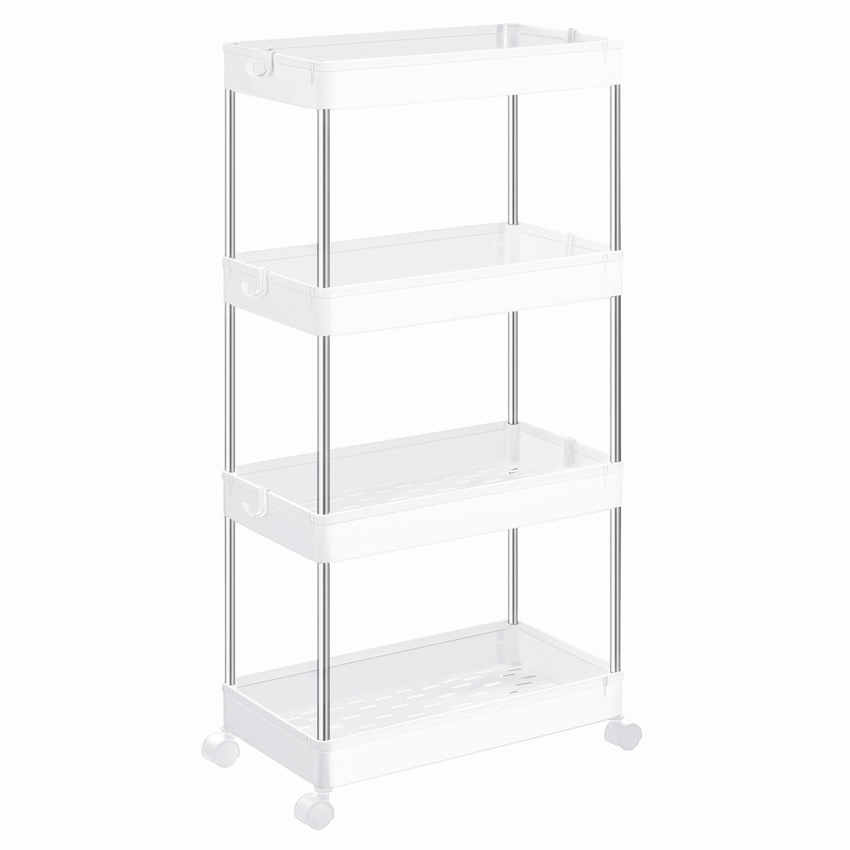 SERVIERWAGEN in Weiß  - Weiß, Basics, Kunststoff/Metall (42/86/23,6cm)