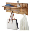 WANDGARDEROBE - Wildeiche, Design, Holz (81/30/24cm)