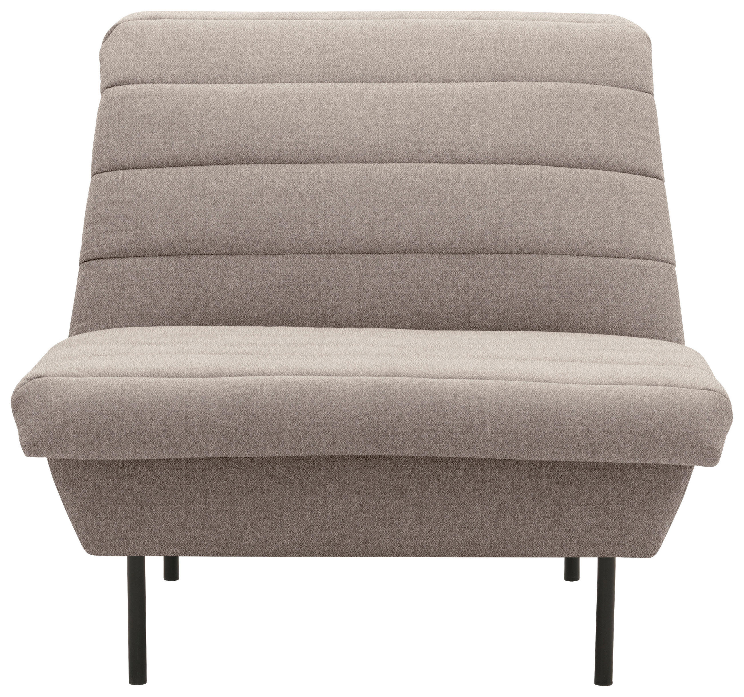 SESSEL Flachgewebe Braun, Beige    - Beige/Schwarz, Design, Textil/Metall (92/92/103cm) - LOOKS by W.Joop