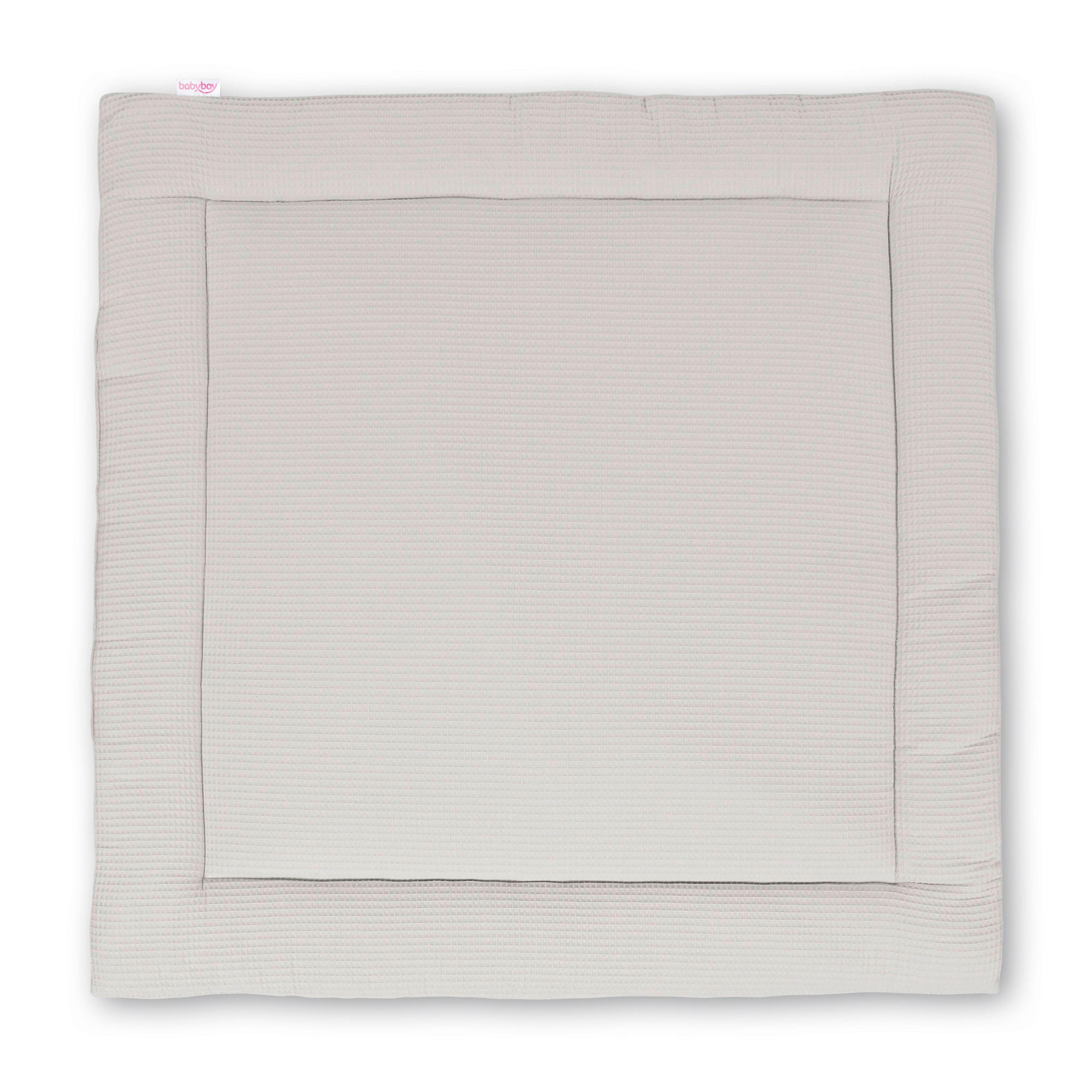 Babybay Krabbeldecke Hellgrau 120x120 cm