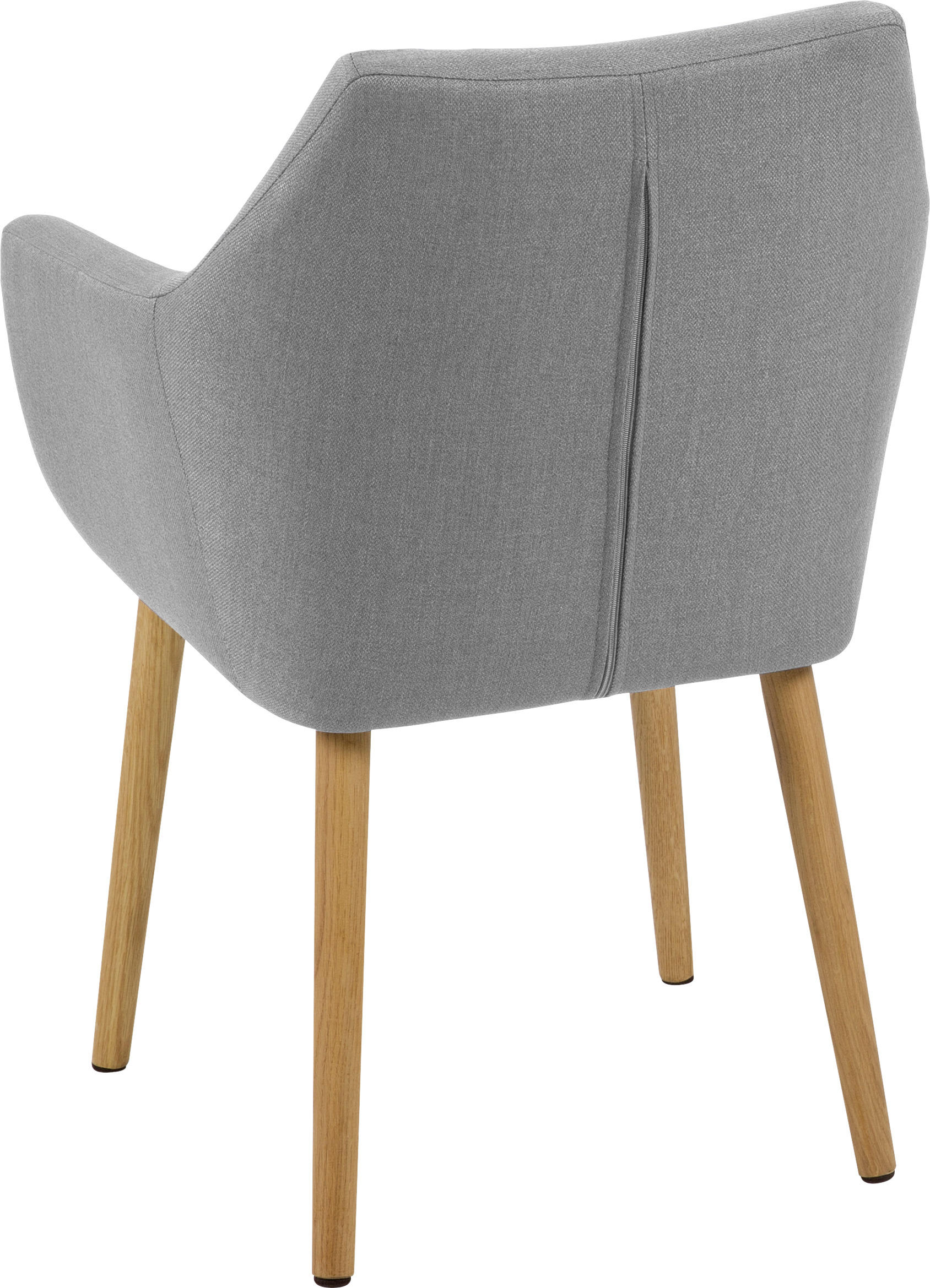 ARMLEHNSTUHL  in Webstoff  - Hellgrau, KONVENTIONELL, Holz/Textil (58/84/58cm) - Carryhome