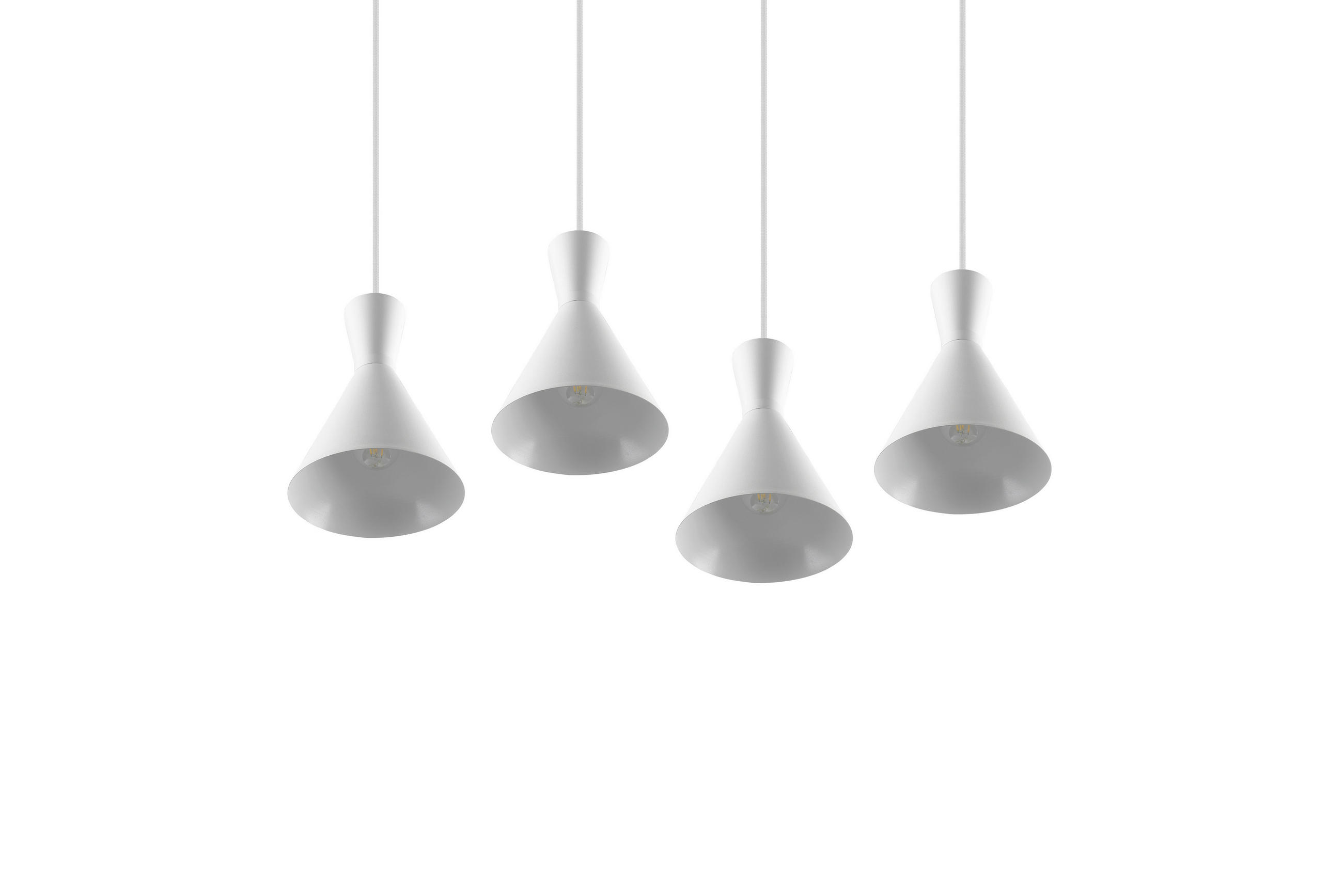 HÄNGELEUCHTE 90/20/150 cm  - Weiß, Basics, Metall (90/20/150cm) - Trio Leuchten