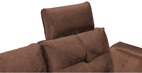 ECKSOFA in Mikrovelours Kupferfarben - Schwarz/Kupferfarben, KONVENTIONELL, Kunststoff/Textil (170/275cm) - Carryhome