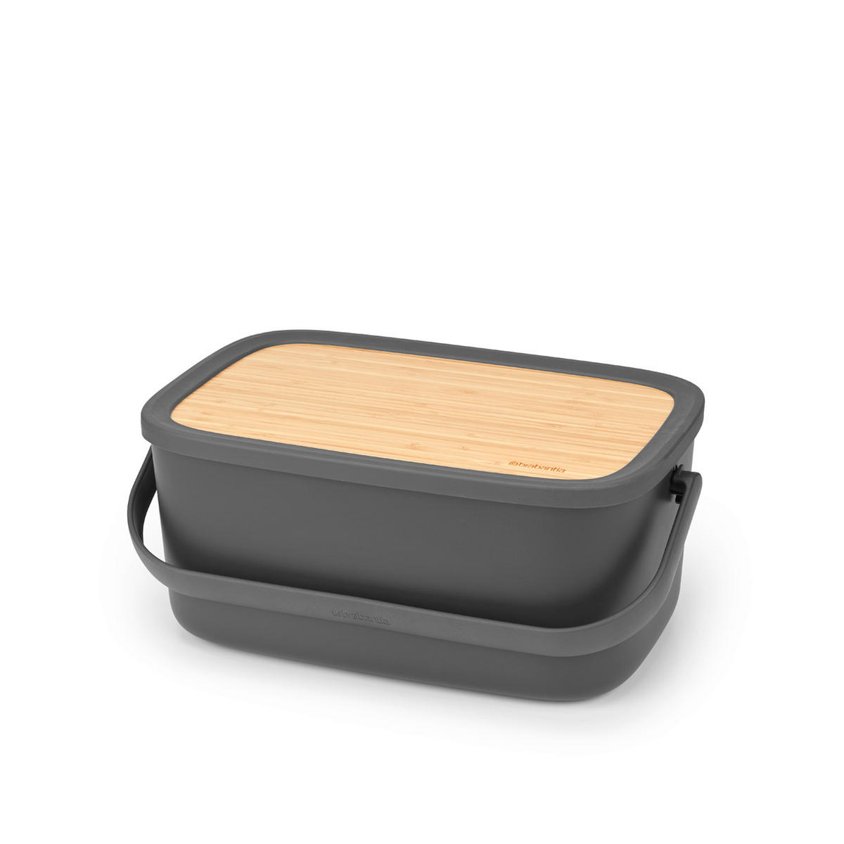 POSODA ZA KRUH   39.5/16.3/25.5 cm           - temno siva, Design, umetna masa/les (39.5/16.3/25.5cm) - Brabantia