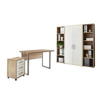 KANCELÁRIA, biela, dub sonoma,  - biela/dub sonoma, Modern, kov/kompozitné drevo - MID.YOU