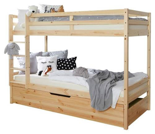 MID.YOU POSCHODOVÁ POSTEĽ, 90/200 cm prírodná farba