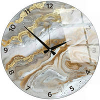 WANDUHR Goldfarben 40/40/0,4 cm  - Goldfarben, LIFESTYLE, Glas (40/40/0,4cm)
