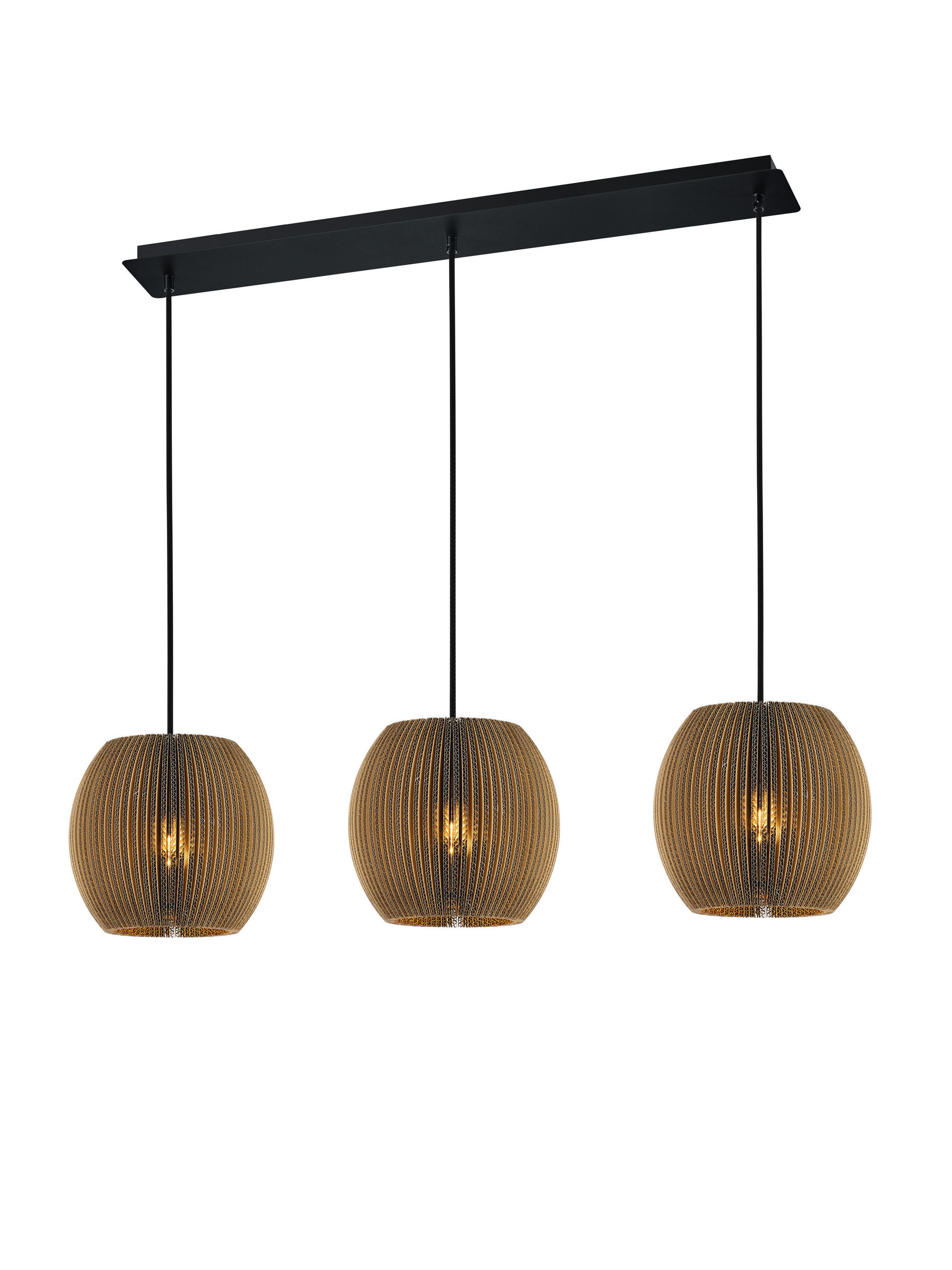 HÄNGELEUCHTE   - Naturfarben, MODERN, Karton (150cm) - Hell