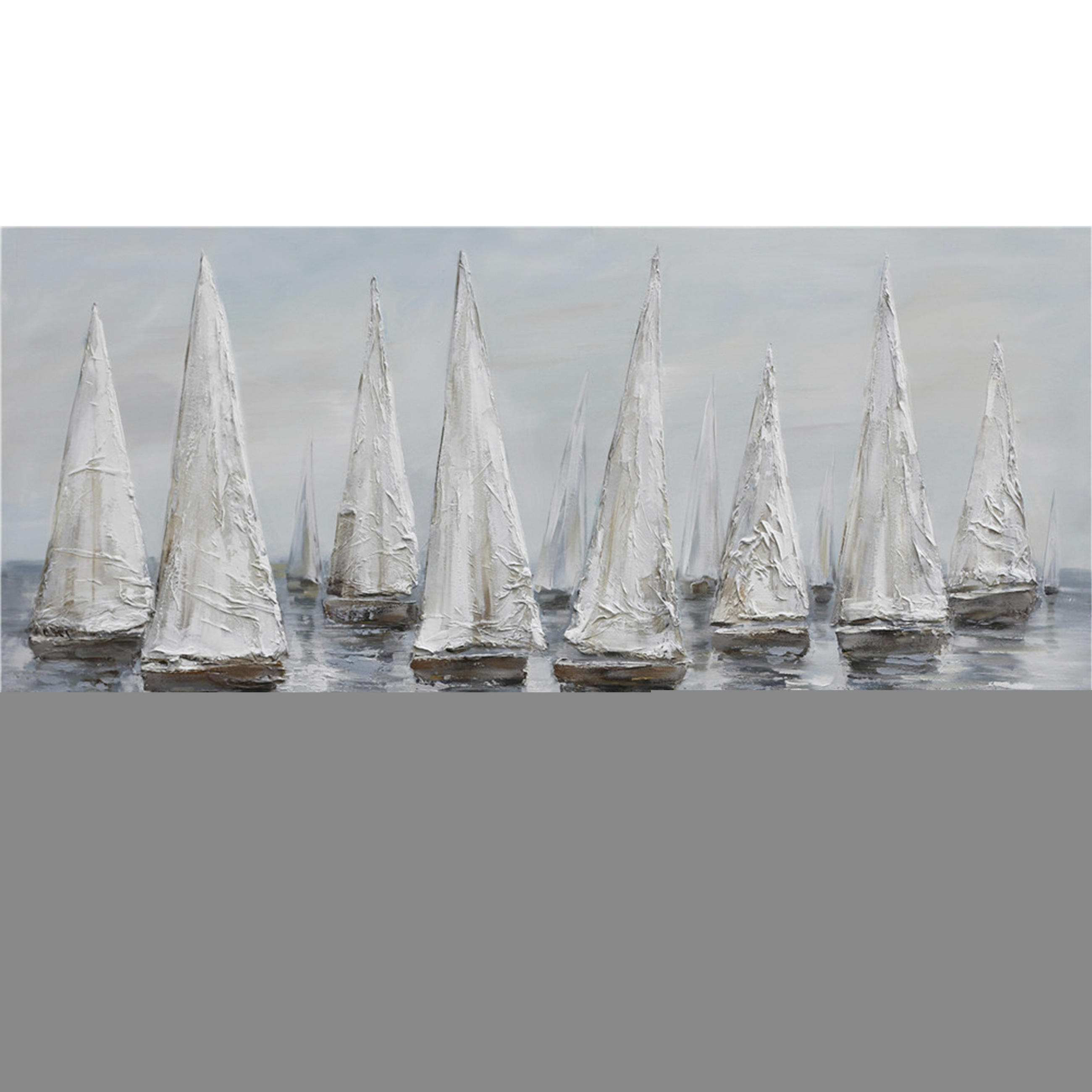 ULJENA SLIKA  70/120 cm       - boje sedefa/bijela, Basics, drvo/tekstil (70/120cm) - Monee