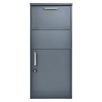 PAKETBOX  - Anthrazit, KONVENTIONELL, Metall (39/50/114cm)