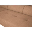 ECKSOFA  in Webstoff Rostfarben  205/280 cm  - Rostfarben/Schwarz, Design, Textil/Metall (205/280cm) - Xora