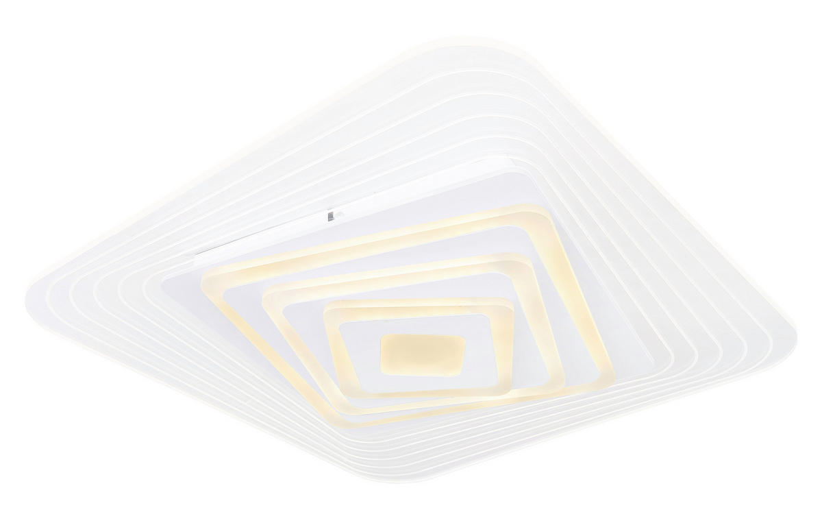 LED-DECKENLEUCHTE 50/50/6,5 cm   - Weiß, Basics, Kunststoff/Metall (50/50/6,5cm)