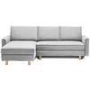 ECKSOFA in Chenille Hellgrau  170/237 cm  - Eichefarben/Hellgrau, KONVENTIONELL, Holz/Textil (170/237cm) - Sedda