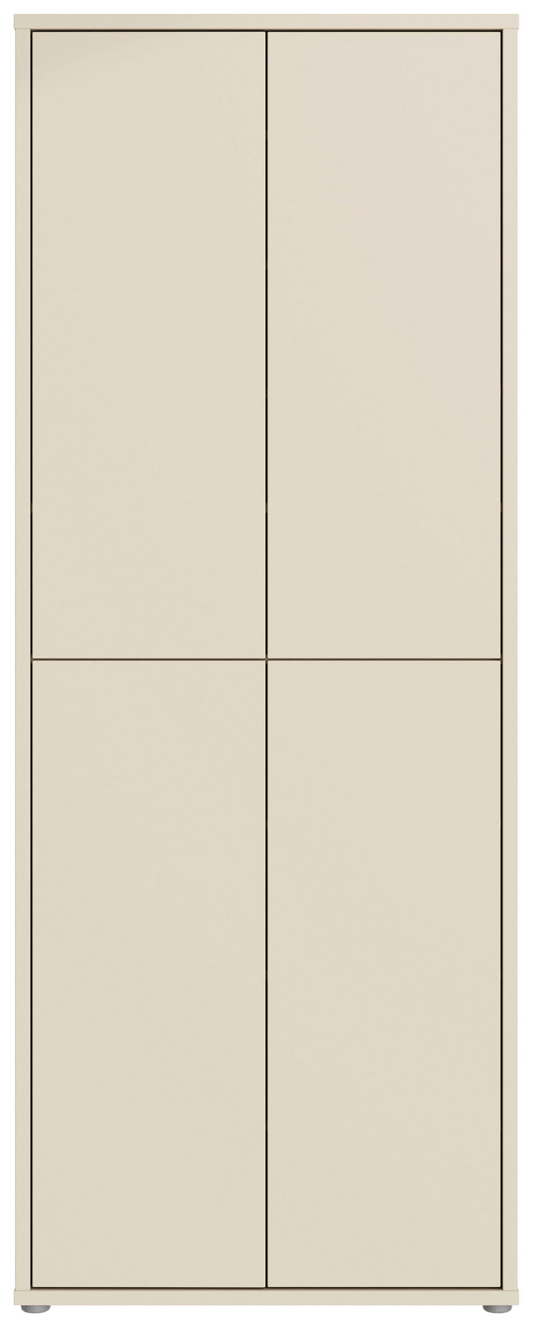 SCHUHSCHRANK Sandfarben  - Sandfarben/Grau, MODERN, Holzwerkstoff/Kunststoff (74,5/191,9/34,9cm) - Xora