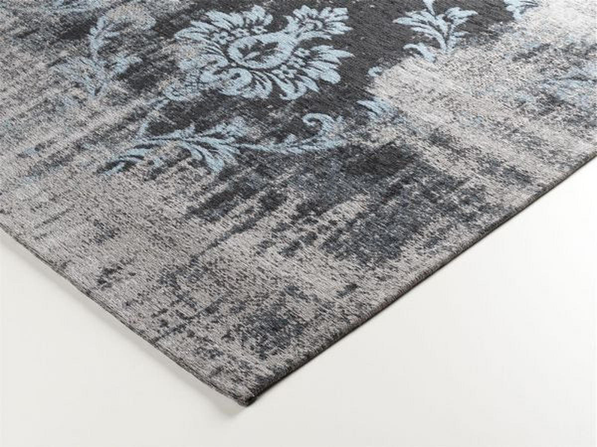 VINTAGE-TEPPICH 40/60 cm Diana Melody Blau, Grau  - Blau/Grau, Trend, Textil (40/60cm) - Novel