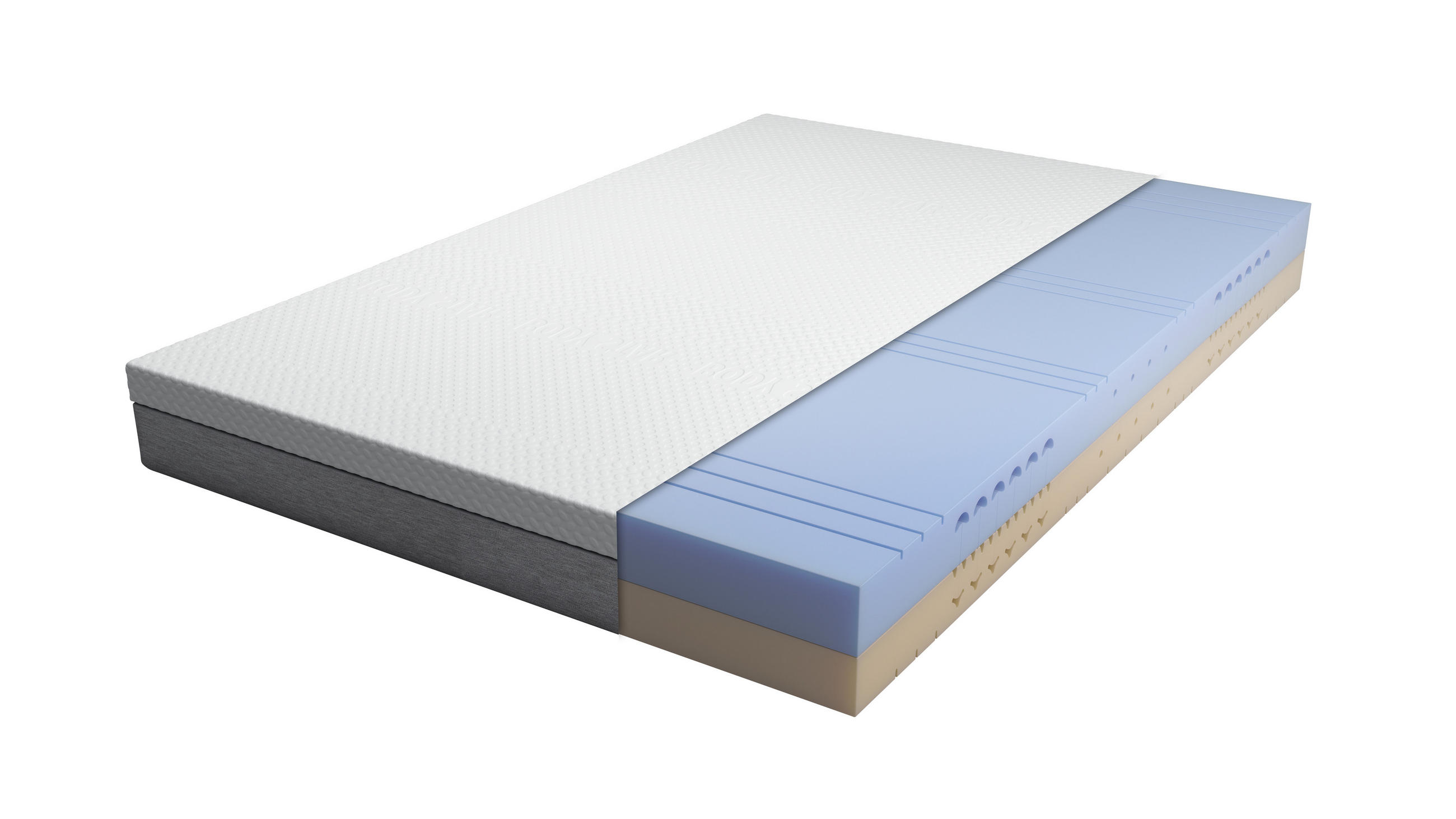 KALTSCHAUMMATRATZE 120/200 cm - Weiß, Basics, Textil (120/200cm) - BODY STAR classic