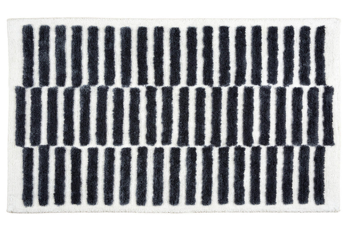 BADTEPPICH Schwarz 60/90 cm  - Schwarz, Basics, Textil (60/90cm) - Schöner Wohnen