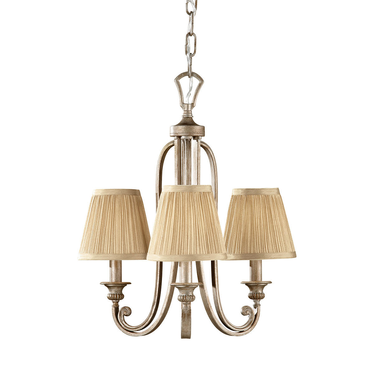 KRONLEUCHTER Abbey 48.3/66.3 cm  - Sandfarben/Silberfarben, KONVENTIONELL, Metall (48.3/66.3cm) - Elstead Lighting