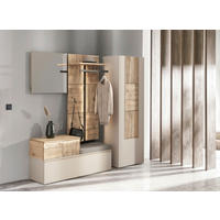GARDEROBENSCHRANK  in 63,8/194/42,9 cm  - Taupe/Eichefarben, Design, Holz/Holzwerkstoff (63,8/194/42,9cm) - Voglauer