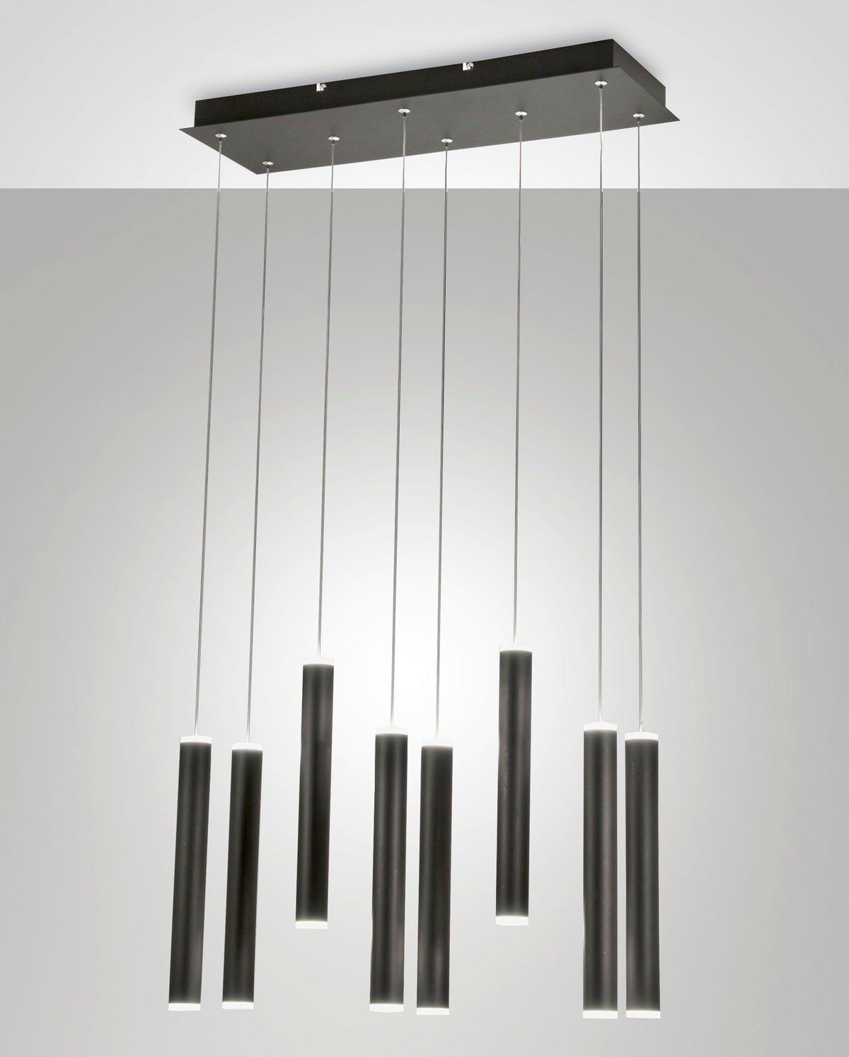 LED SVJETILJKA VISEĆA    60/20/200 cm    Prado  - crna, Design, metal/plastika (60/20/200cm)