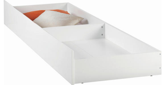 BETTKASTEN Weiß  - Weiß, KONVENTIONELL, Holzwerkstoff/Kunststoff (199/23/64cm) - Carryhome