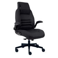 KANCELÁŘSKÉ KŘESLO, černá - černá, Design, textil/plast (55/104-110/64cm) - Venda