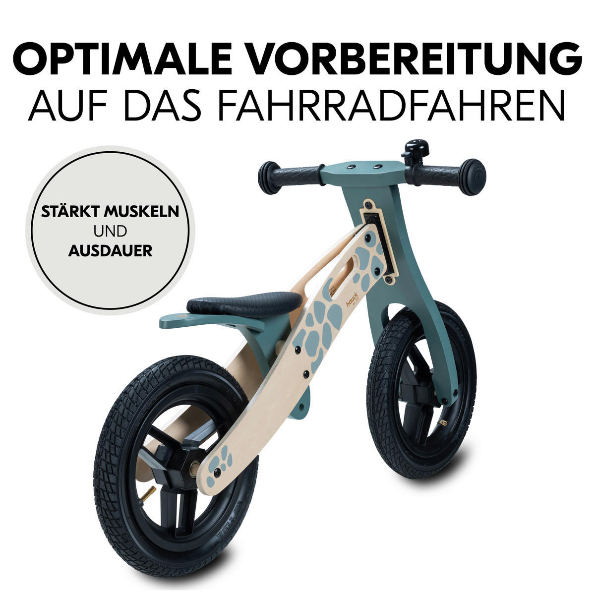 LAUFRAD BALANCE N RIDE  - Blaugrau, Basics, Holz/Kunststoff (39,5/55/85cm) - Hauck