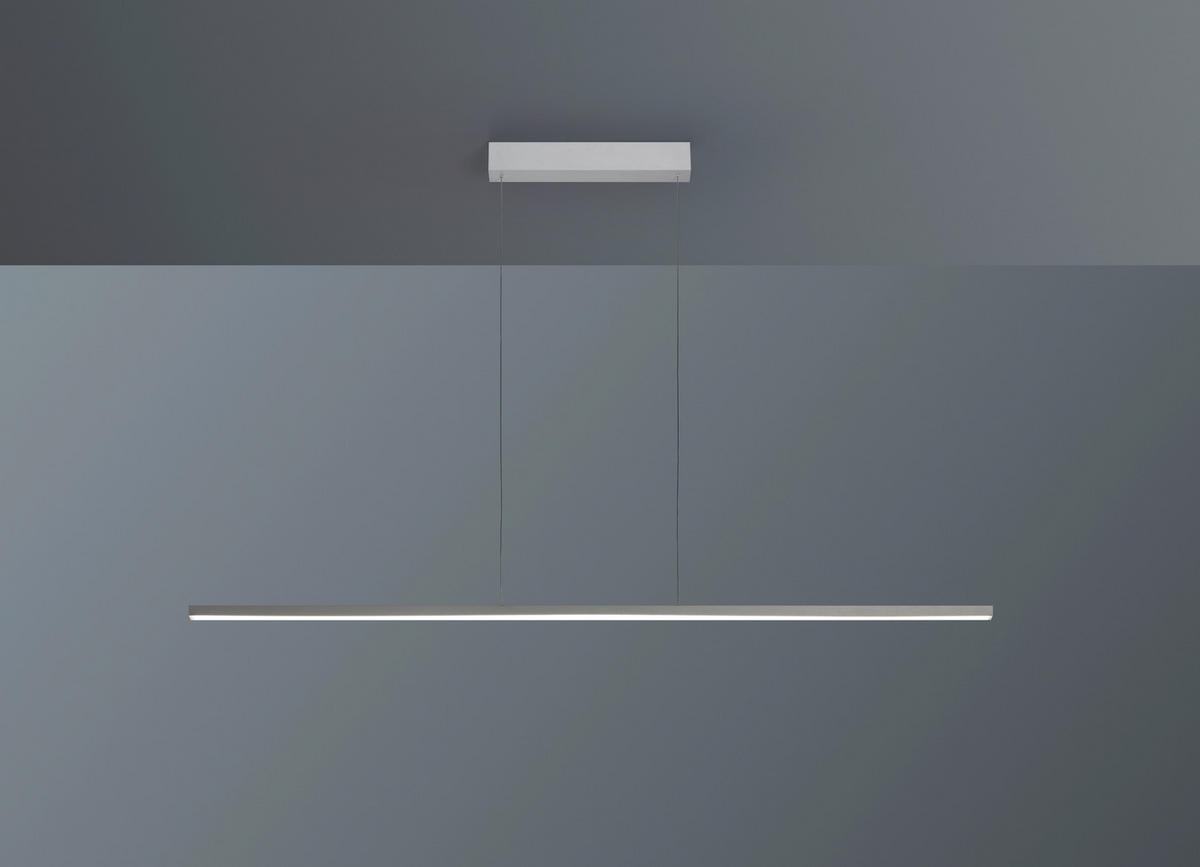 LED-PENDELLEUCHTE Smart 150/5/140 cm   - Alufarben, Design, Metall (150/5/140cm) - BOPP