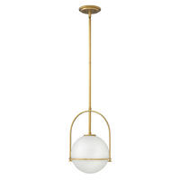 HÄNGELEUCHTE 28.9/50.3 cm    - Messingfarben, Design, Glas/Metall (28.9/50.3cm) - Elstead Lighting