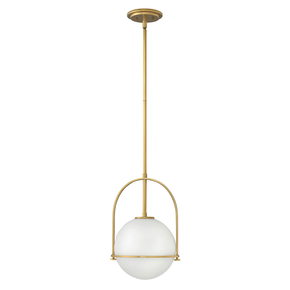 HÄNGELEUCHTE 28.9/50.3 cm    - Messingfarben, Design, Glas/Metall (28.9/50.3cm) - Elstead Lighting