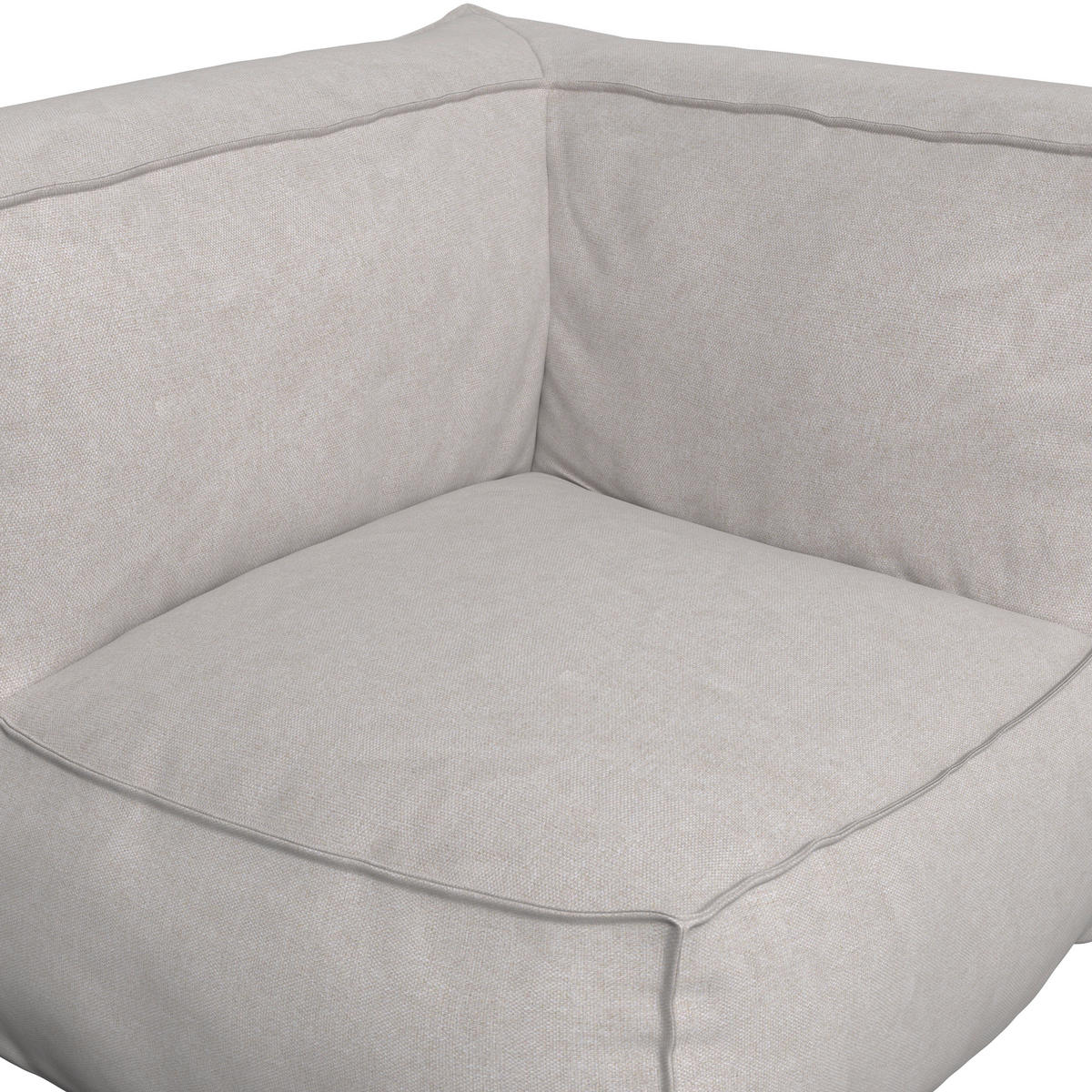 LOUNGESOFA  - Beige, MODERN, Textil (95/80/95cm) - Ambia Garden