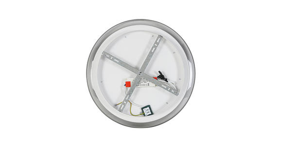 LED-DECKENLEUCHTE 45/6 cm - Chromfarben/Transparent, Design, Kunststoff/Metall (45/6cm) - Novel